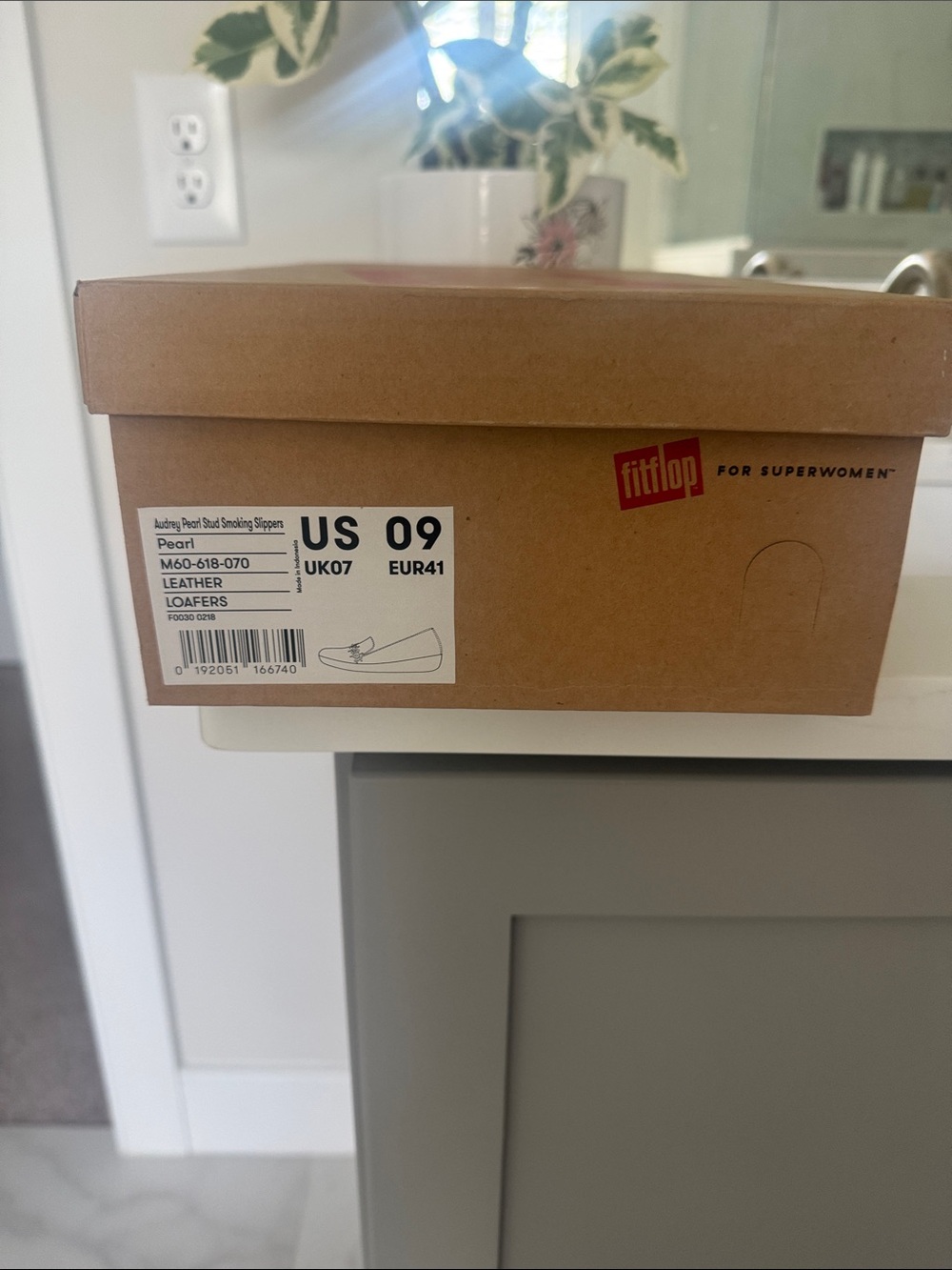 Fitflop Brown Cardboard Shoe Box with Labeling